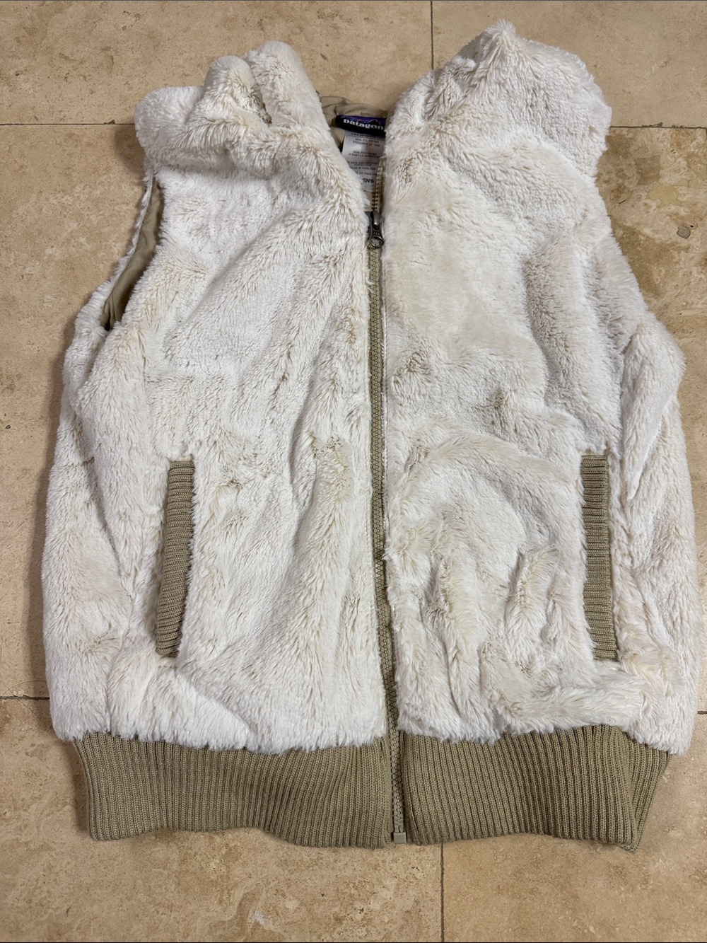 Patagonia women’s fur vest!